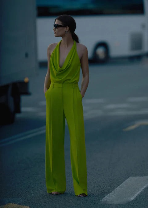Dart palazzo trousers