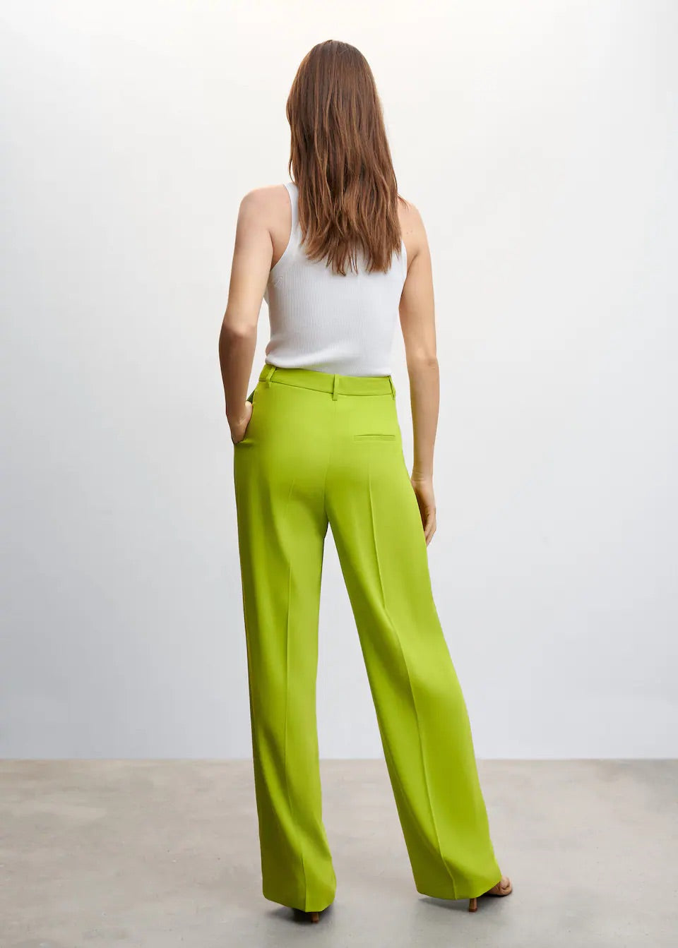 Dart palazzo trousers