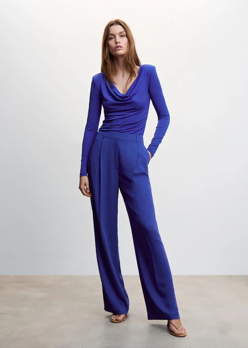 Dart palazzo trousers