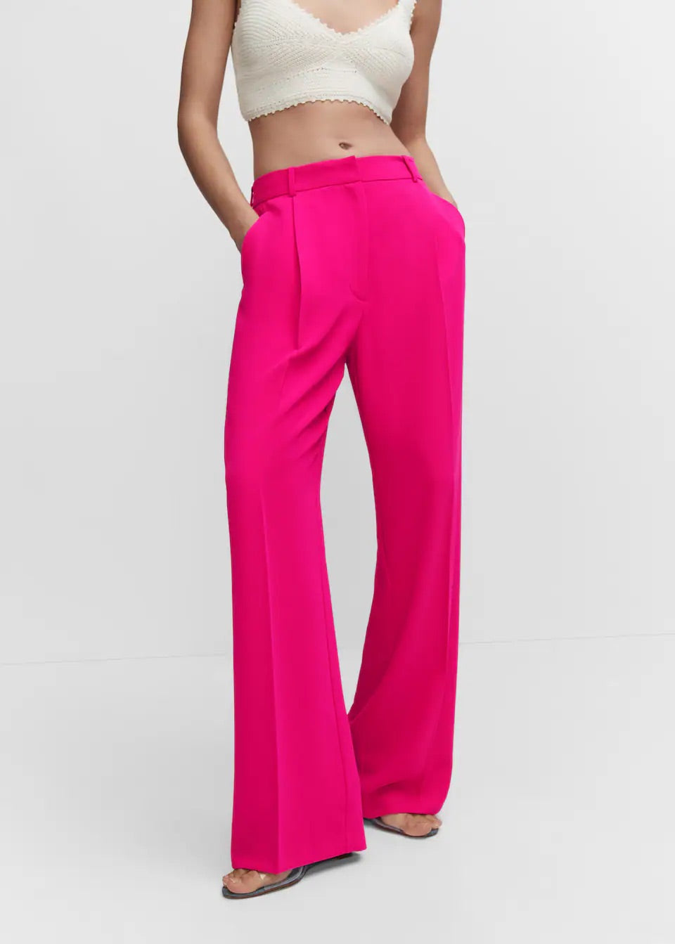 Dart palazzo trousers