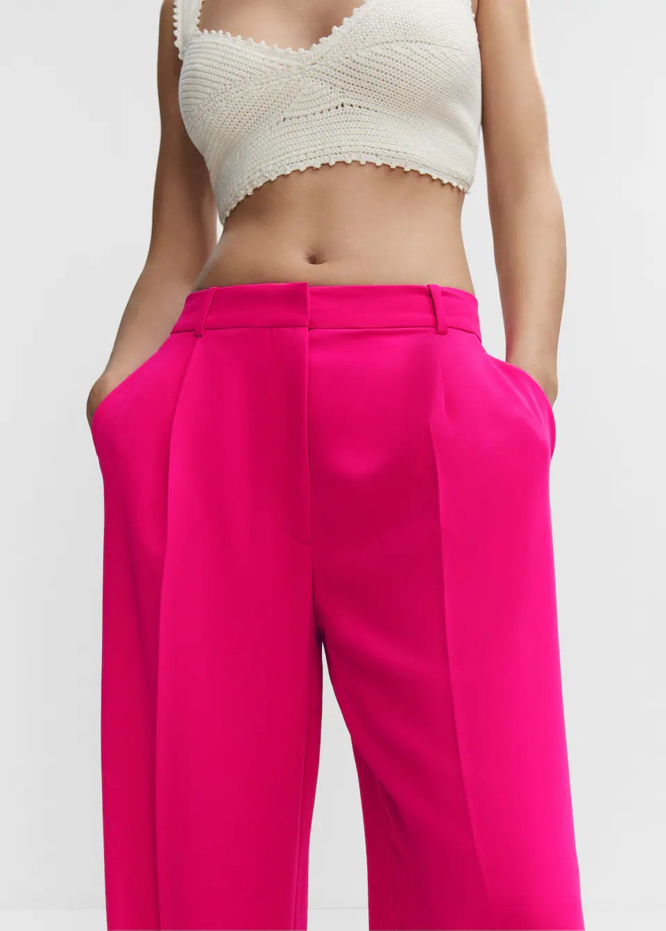 Dart palazzo trousers