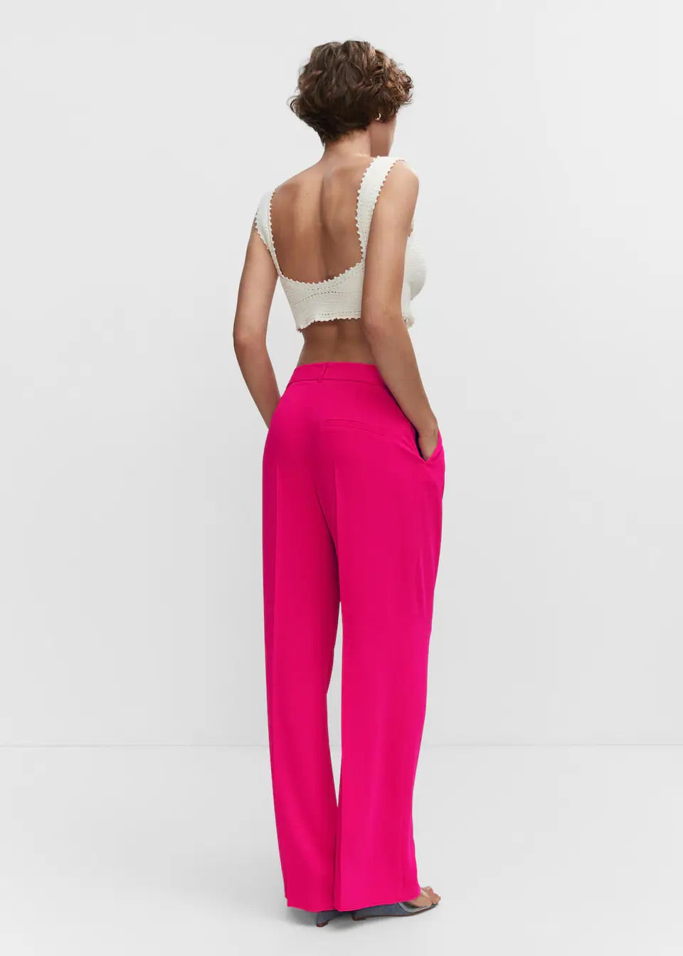 Dart palazzo trousers