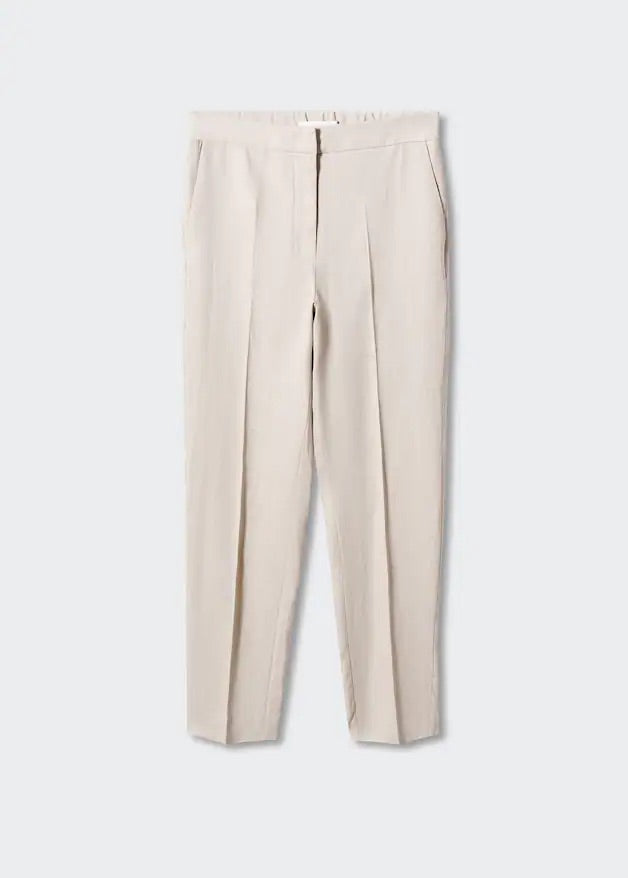 100% linen trousers