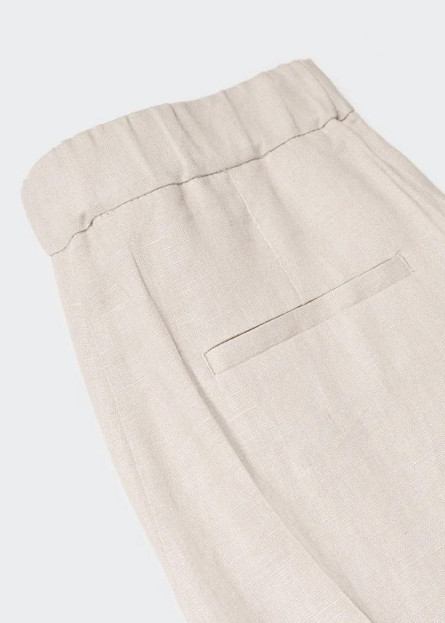 100% linen trousers