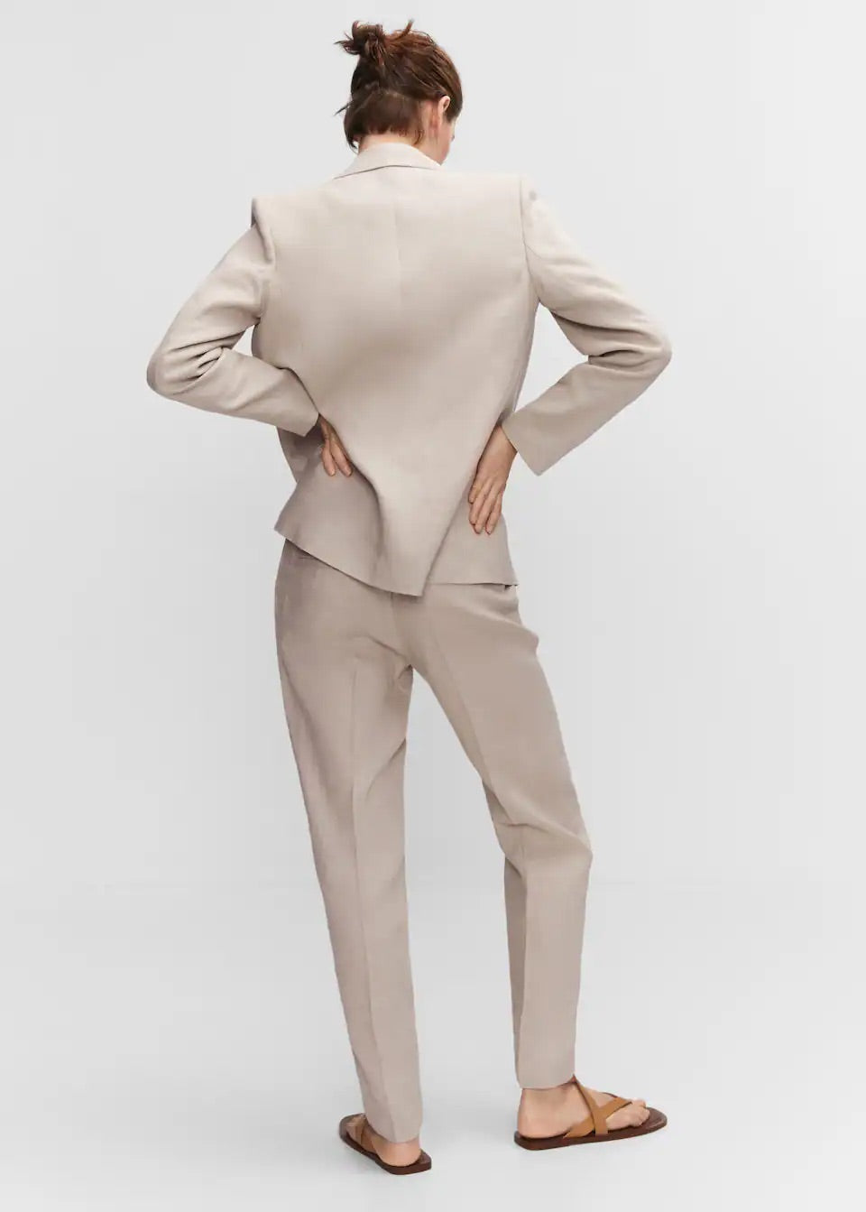 100% linen trousers