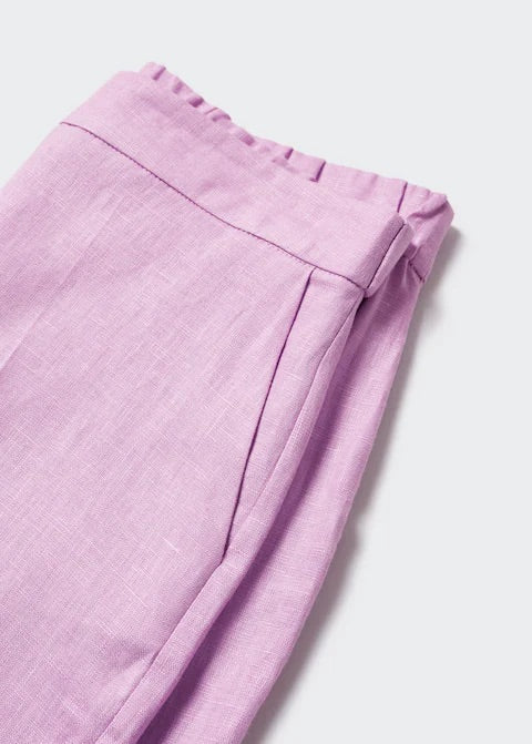 100% linen trousers