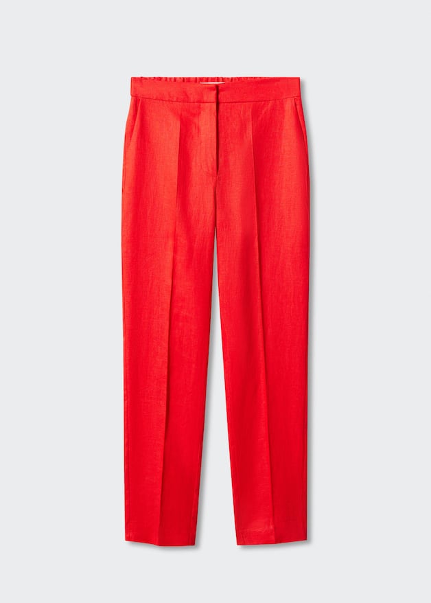 100% linen trousers