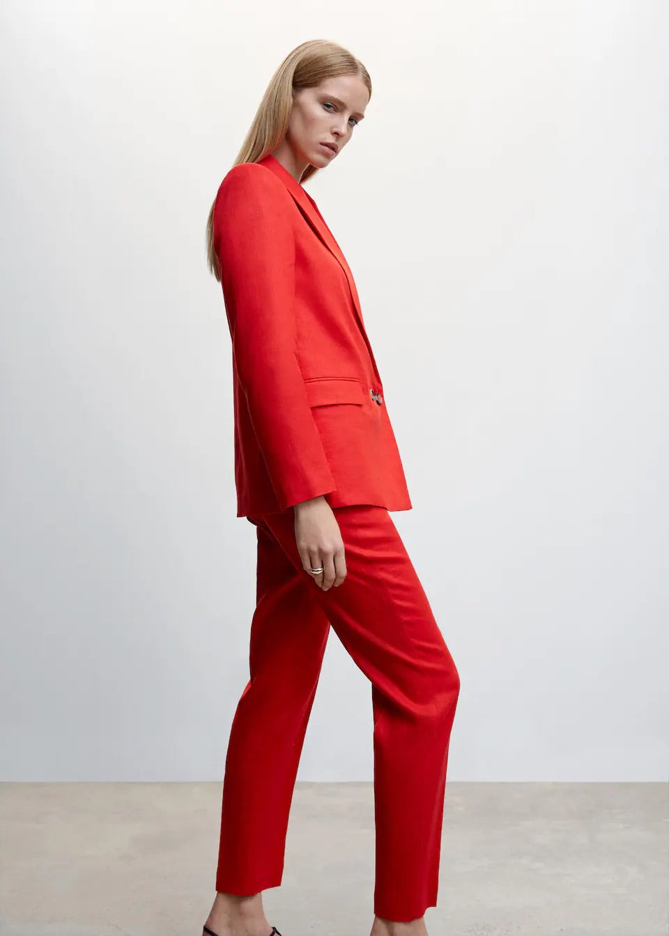 100% linen trousers