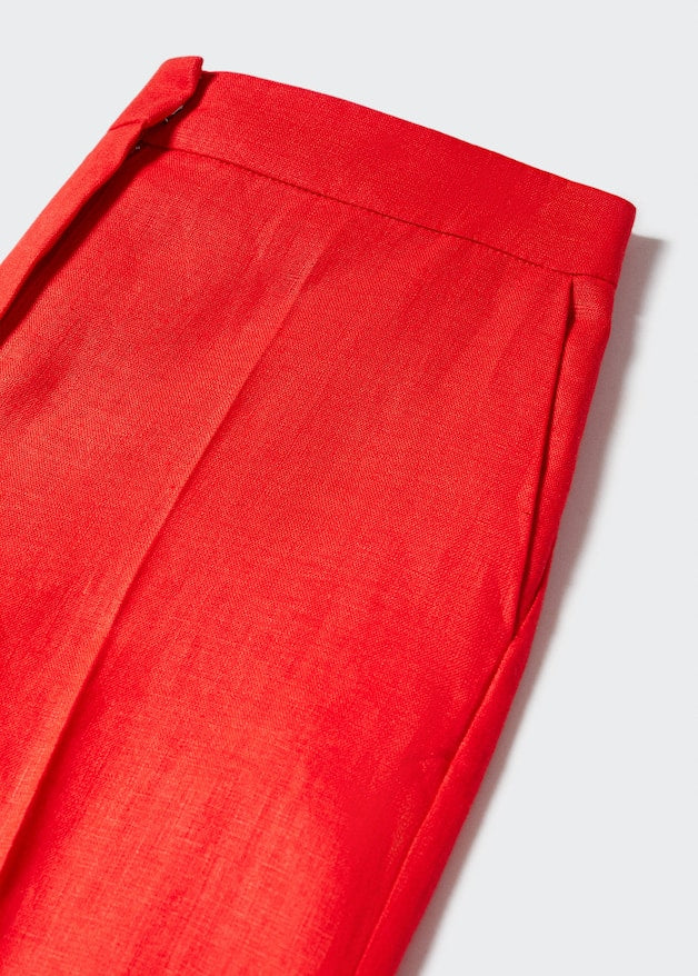 100% linen trousers