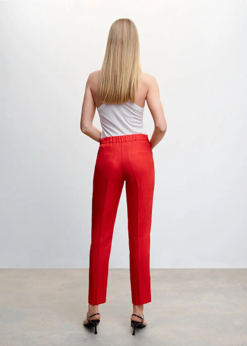 100% linen trousers