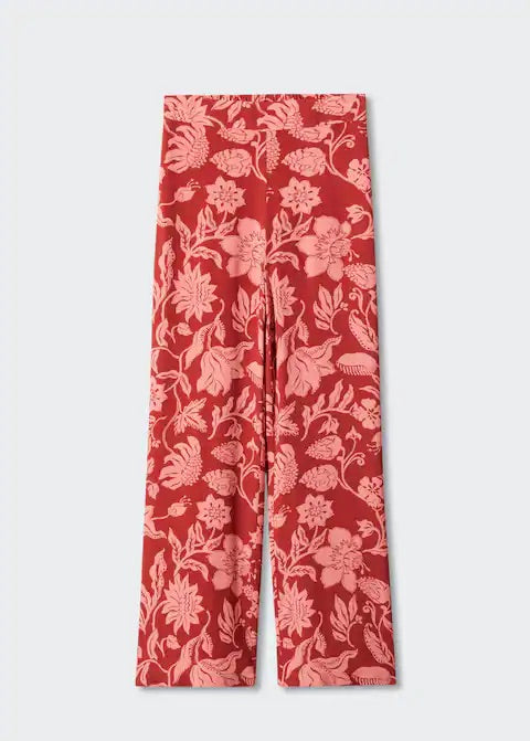 Floral palazzo trousers