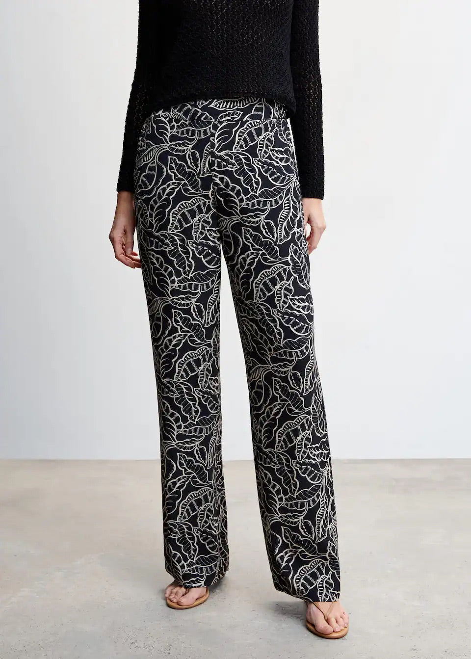Floral palazzo trousers