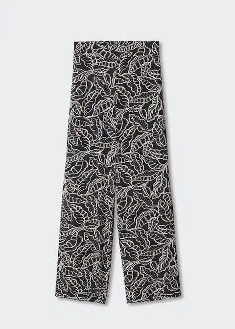 Floral palazzo trousers