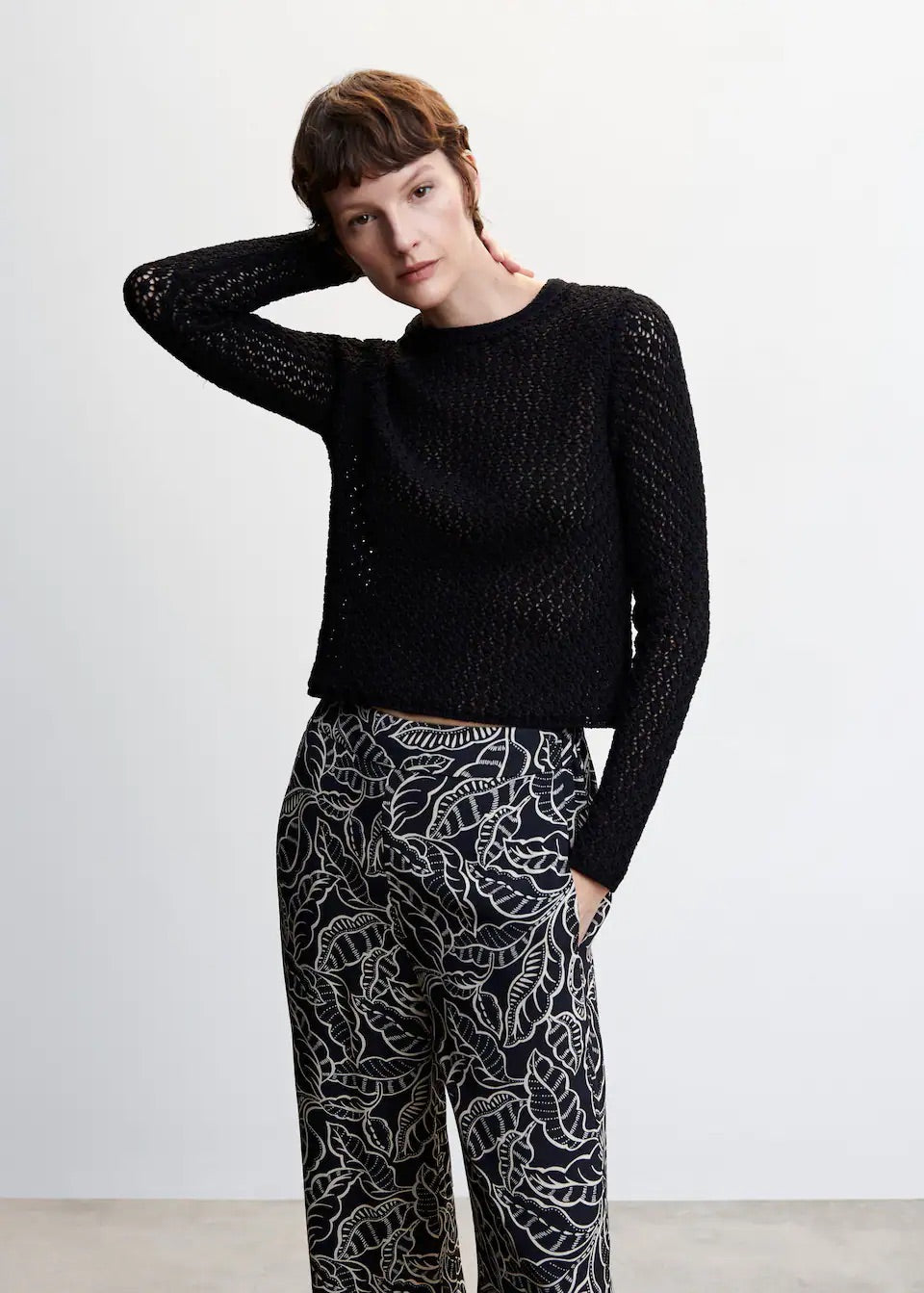 Floral palazzo trousers