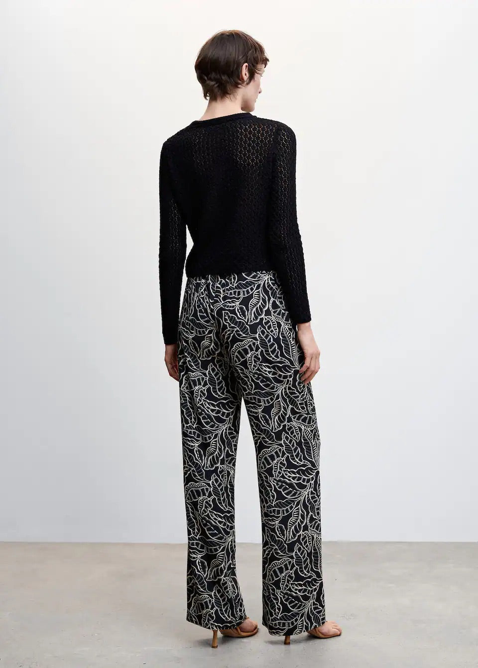 Floral palazzo trousers