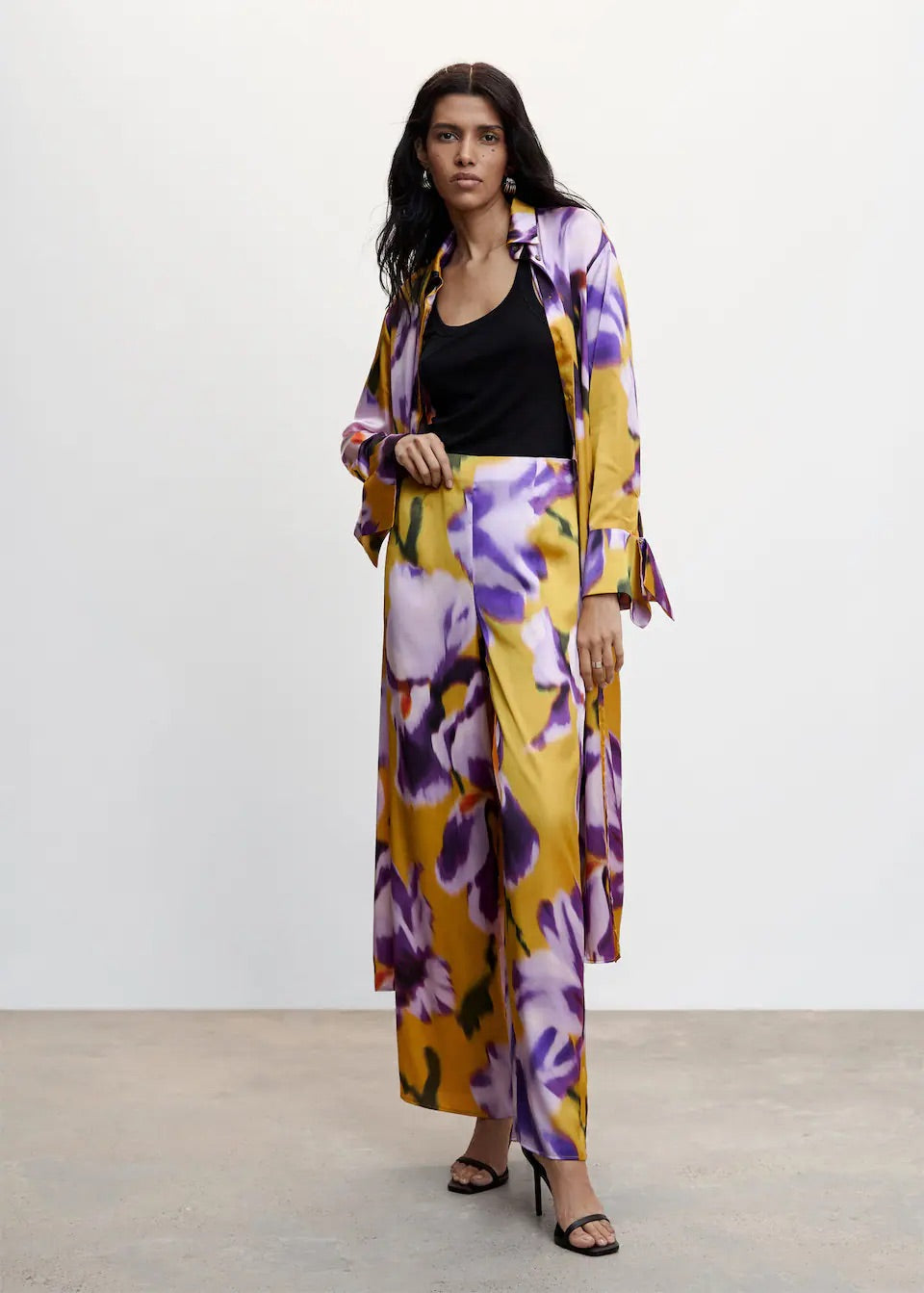 Floral palazzo trousers