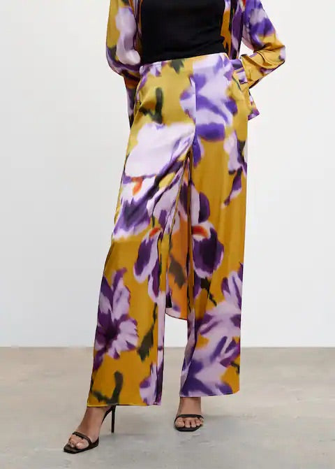 Floral palazzo trousers