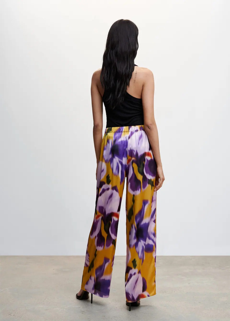 Floral palazzo trousers