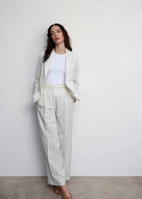 Striped suit trousers