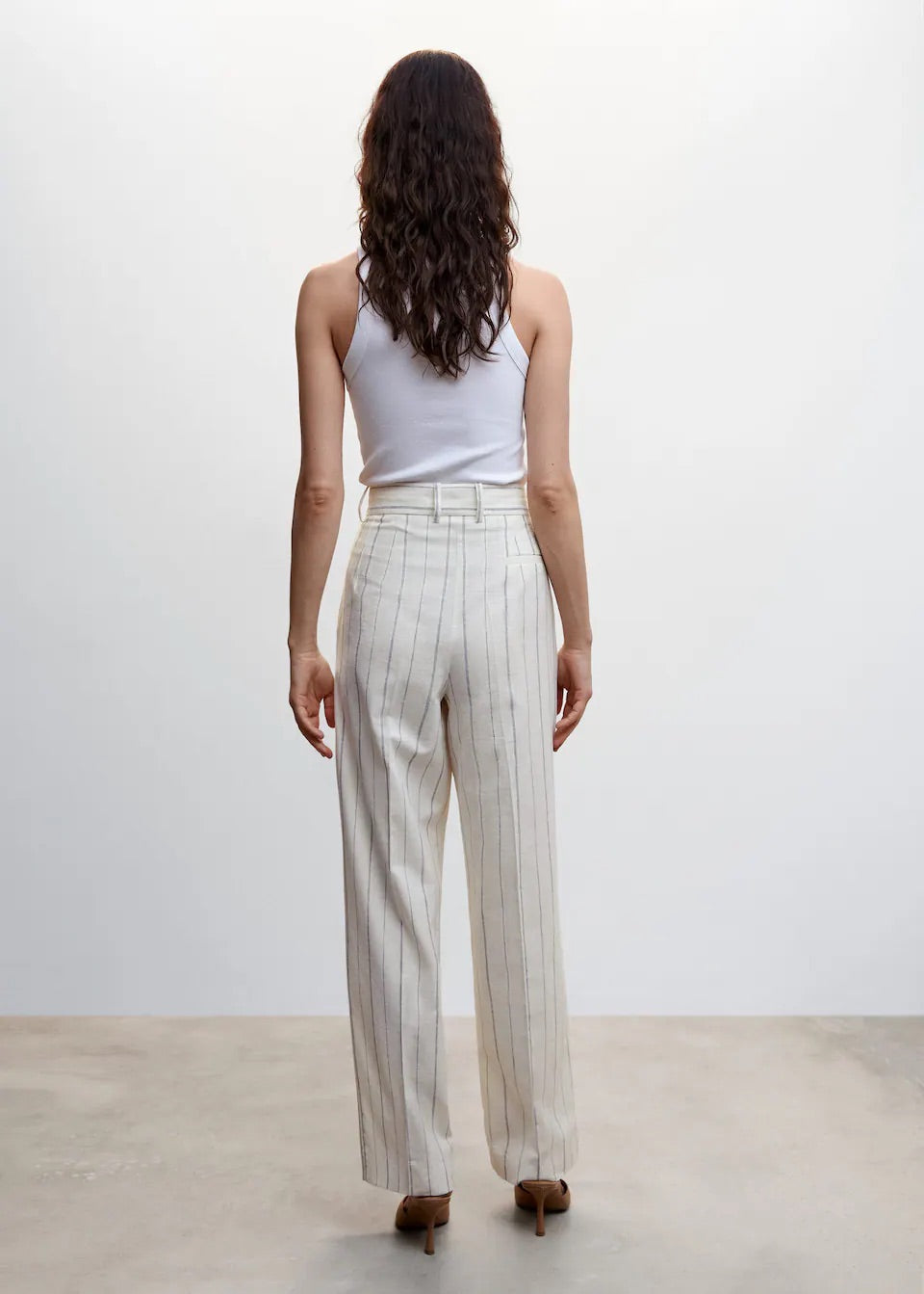 Striped suit trousers