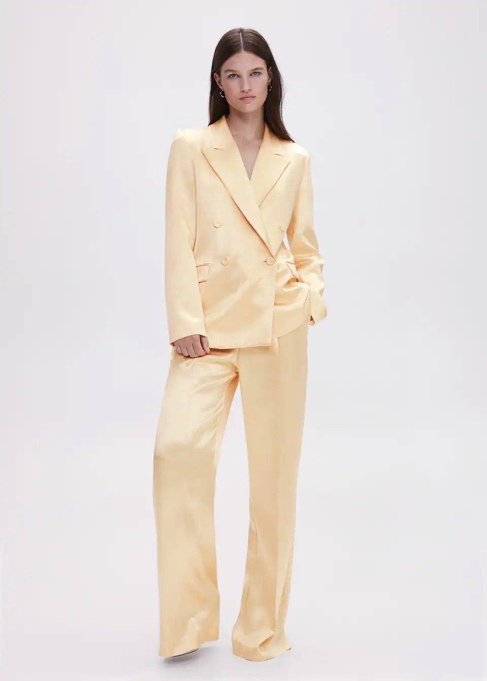 Satin palazzo trousers