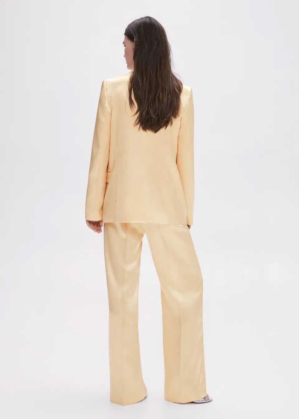 Satin palazzo trousers
