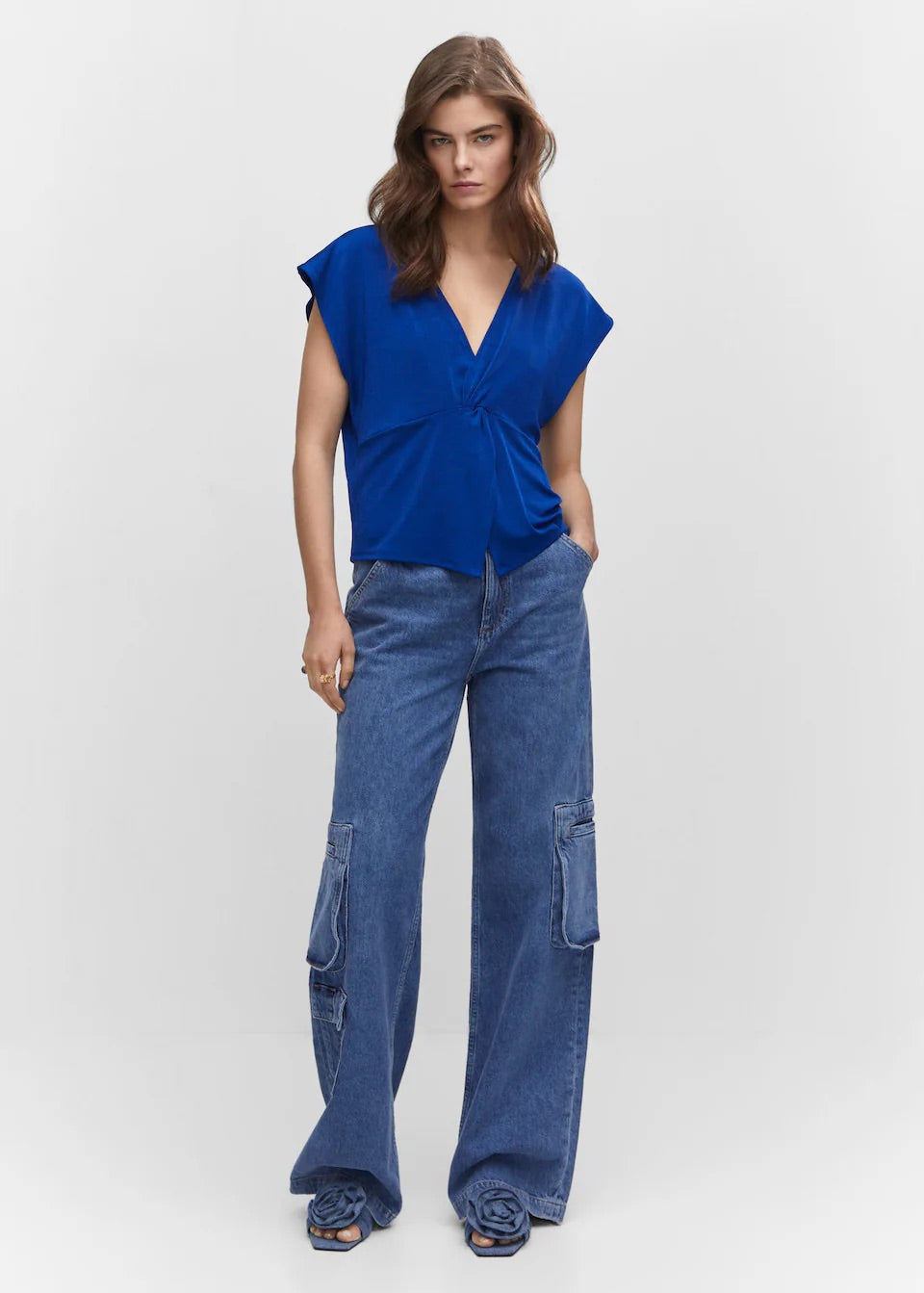 Knot detail T-shirt