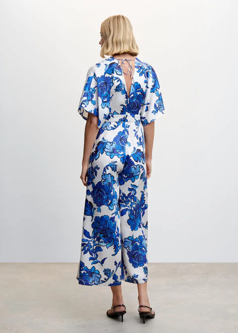 Floral cropped jumpsuit