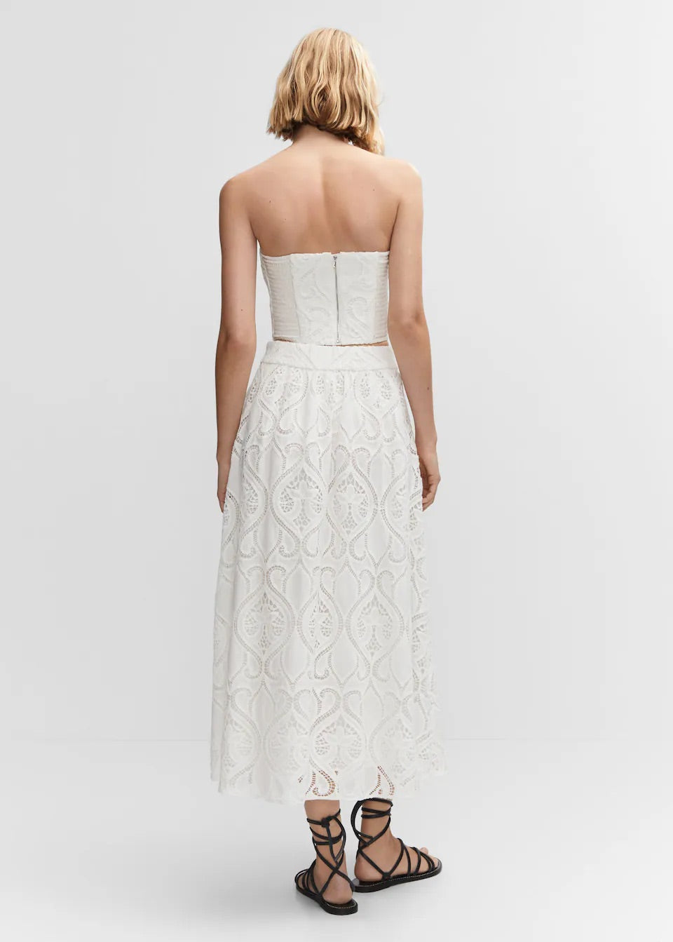 Embroidered corset top