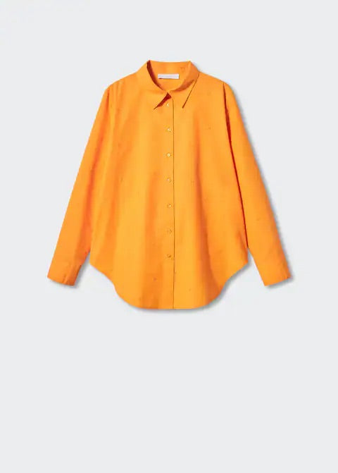Embroidered flowers shirt