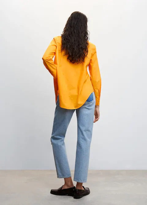 Embroidered flowers shirt