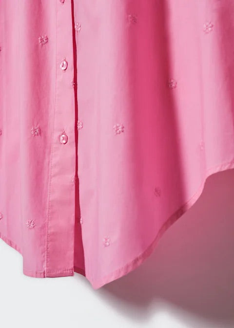 Embroidered flowers shirt