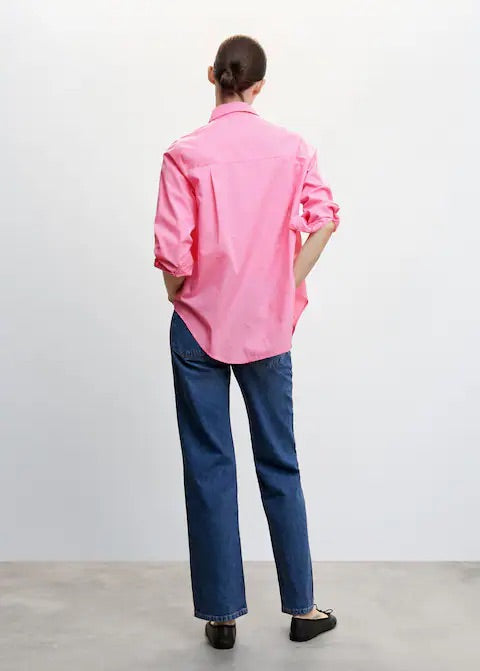 Embroidered flowers shirt