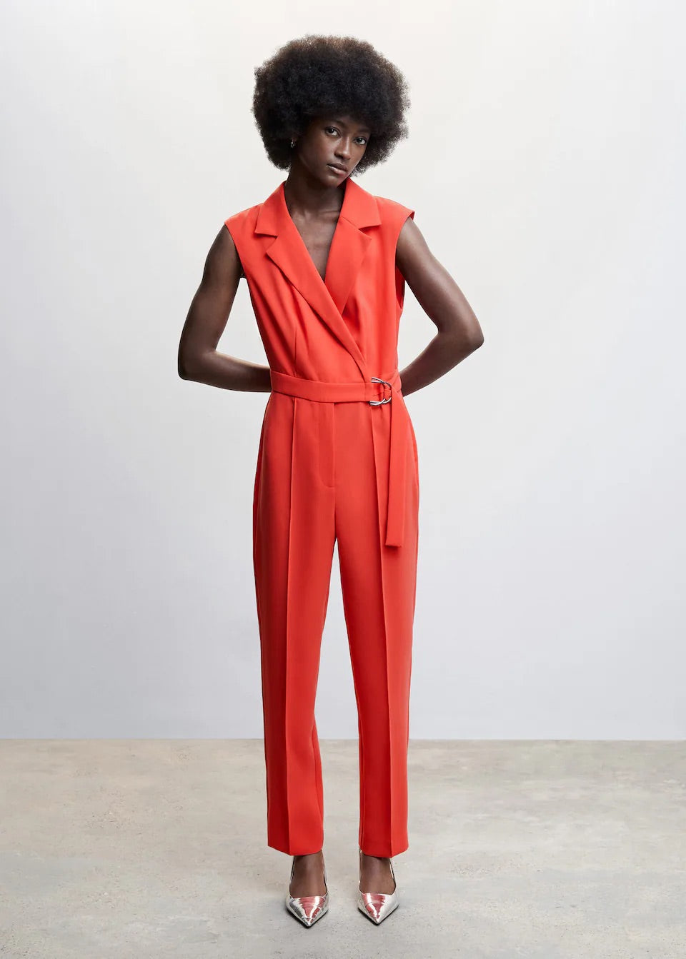 Belt wrap jumpsuit