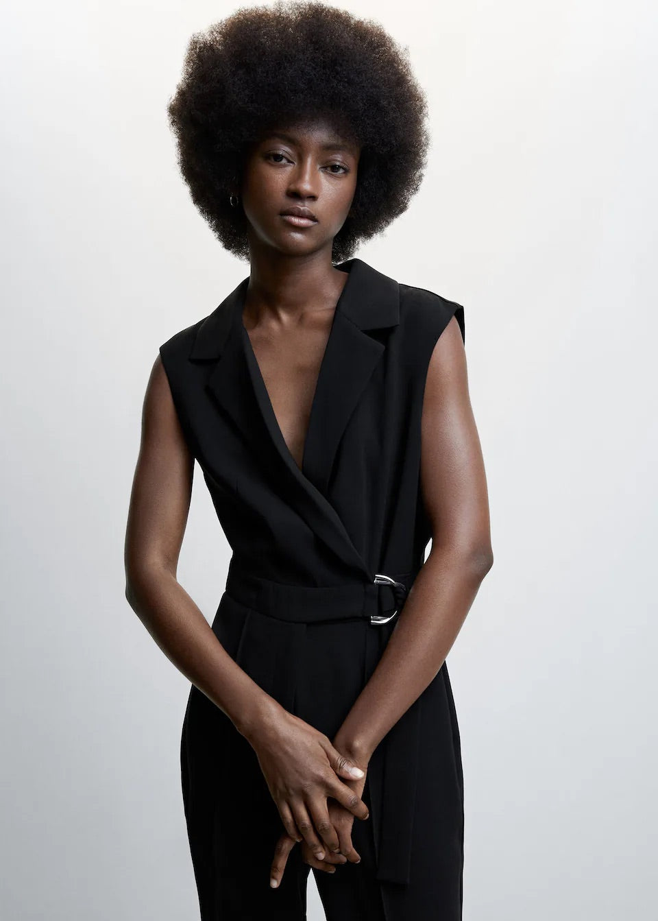 Belt wrap jumpsuit