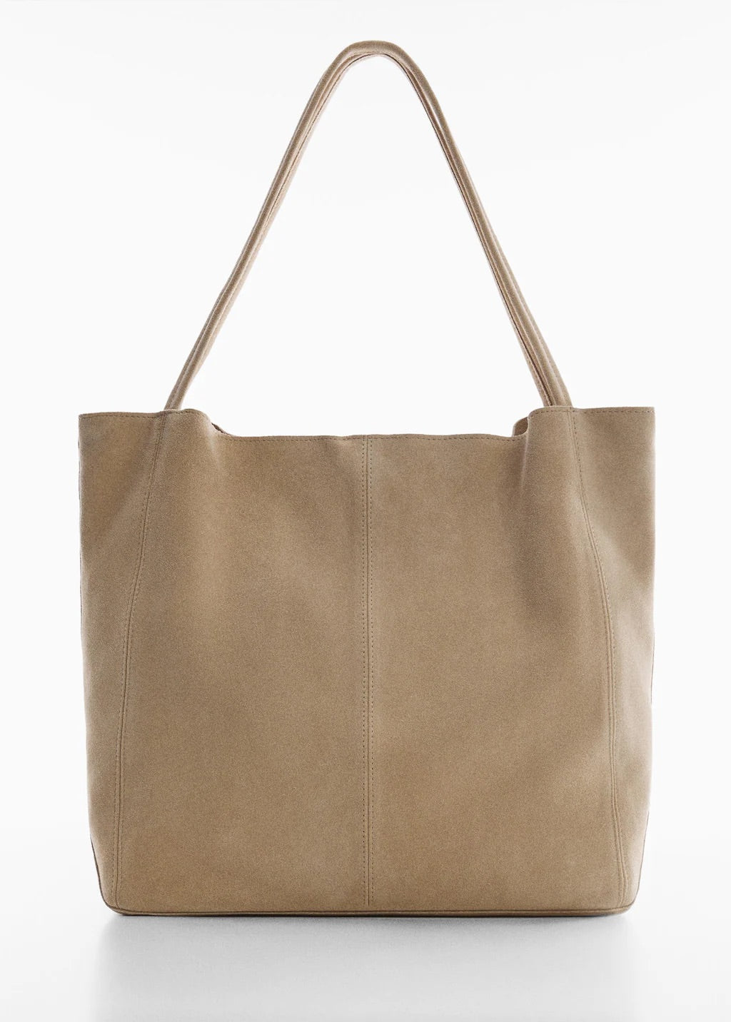 Leather shopper bag