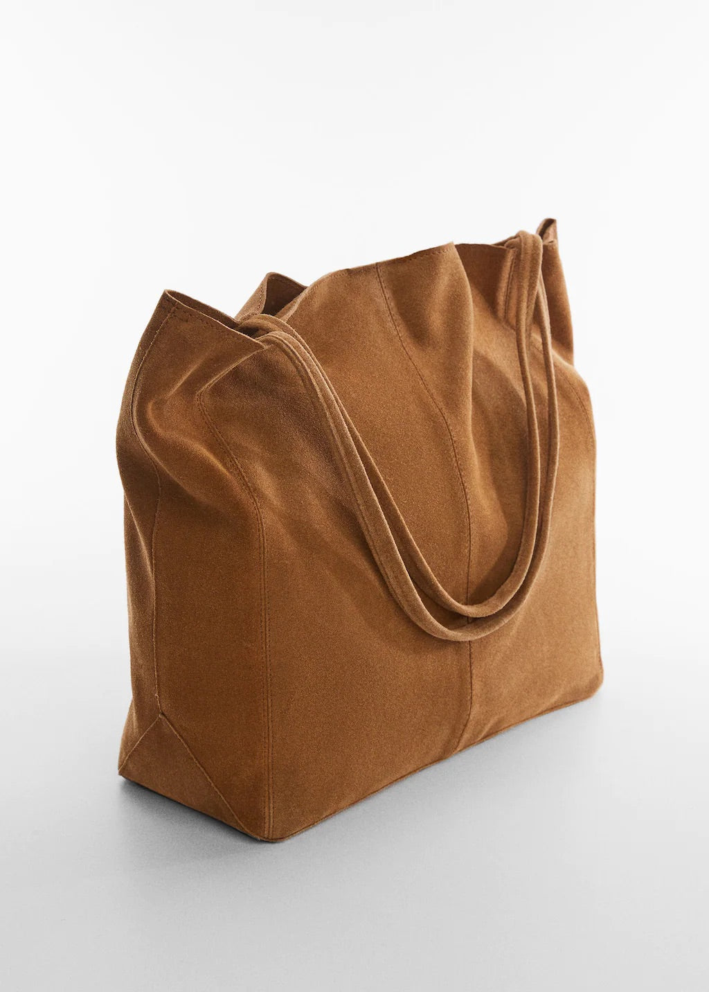 Leather shopper bag