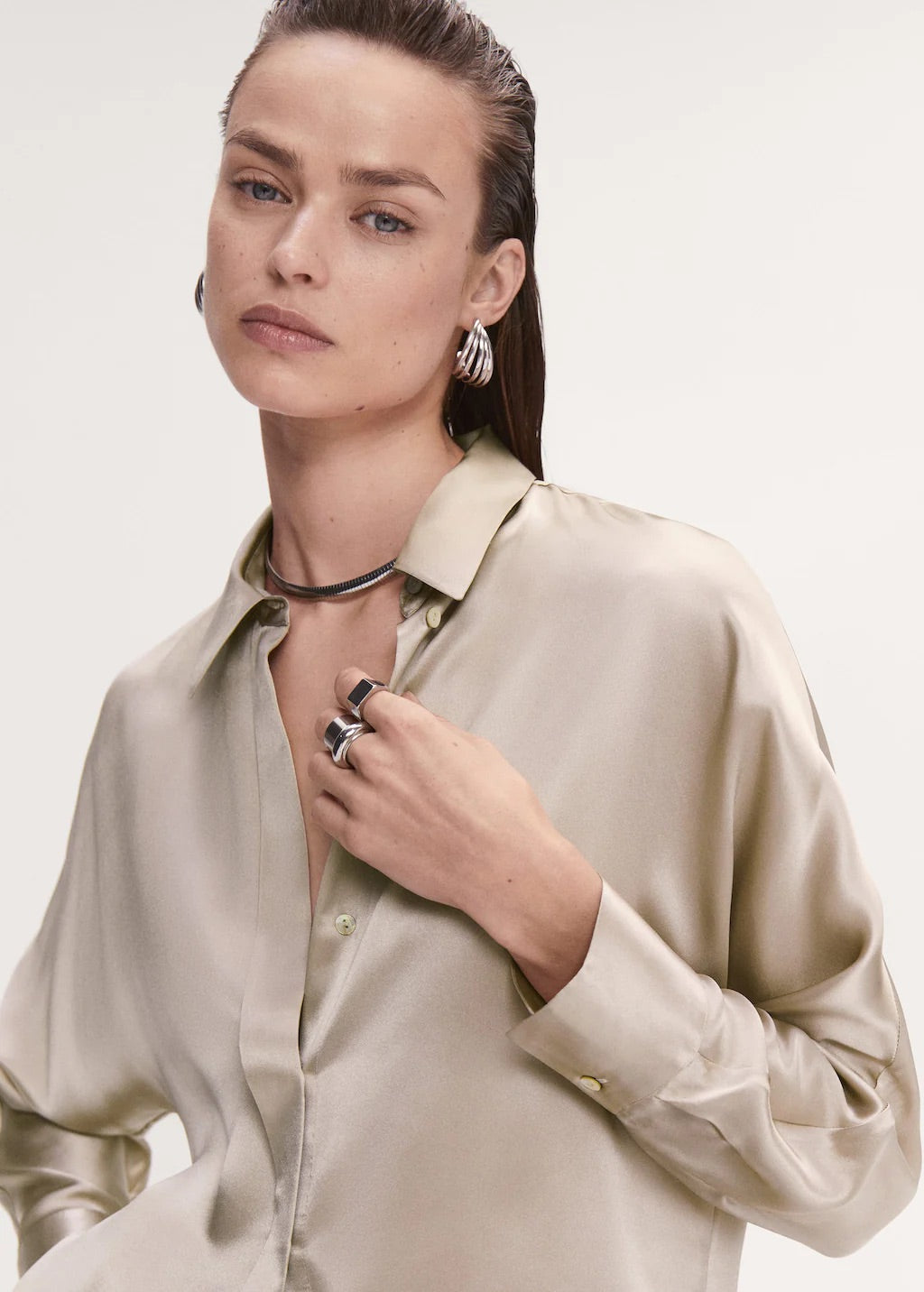 100% silk shirt