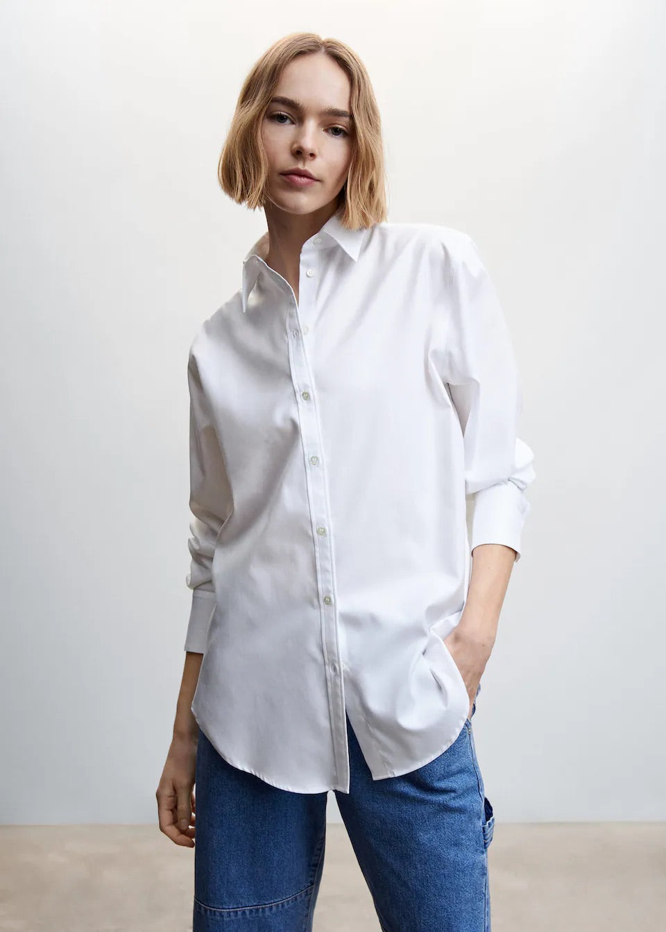 Oversize cotton shirt