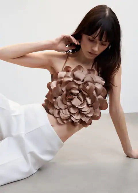 Flower-detail top