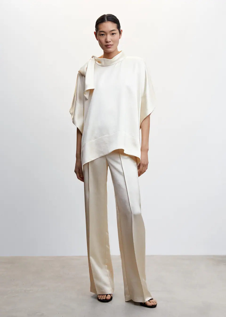 Satin trousers