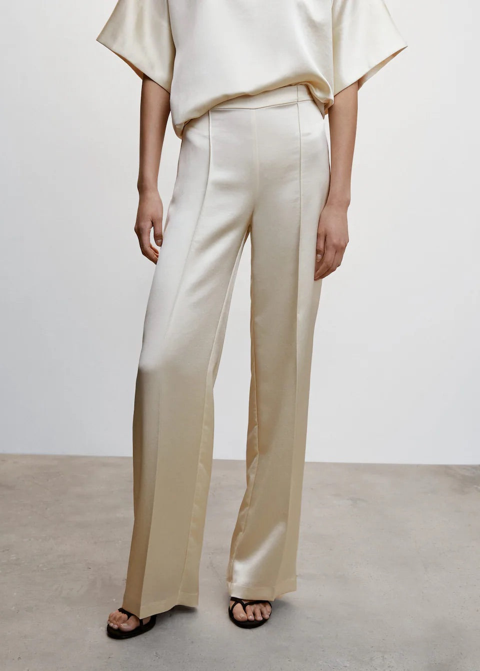 Satin trousers