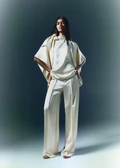 Satin trousers