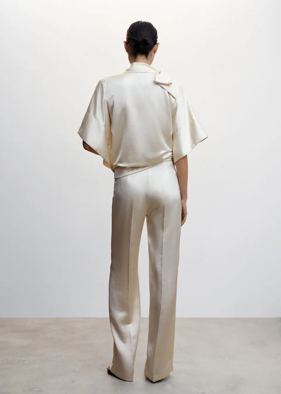 Satin trousers