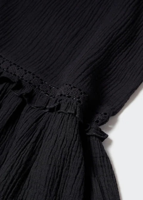 Long dress with embroidered detail