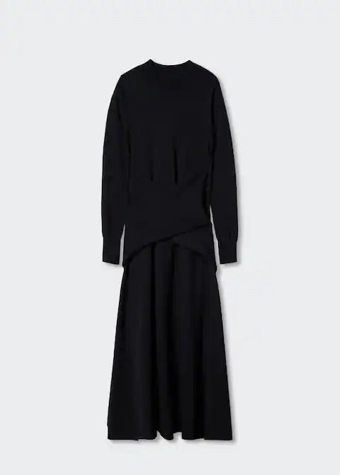 Bow knitted dress