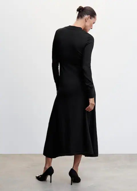 Bow knitted dress