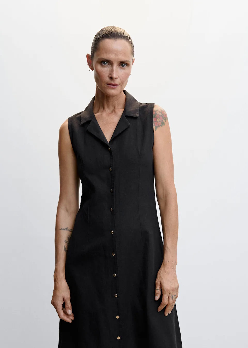Cotton shirt dress