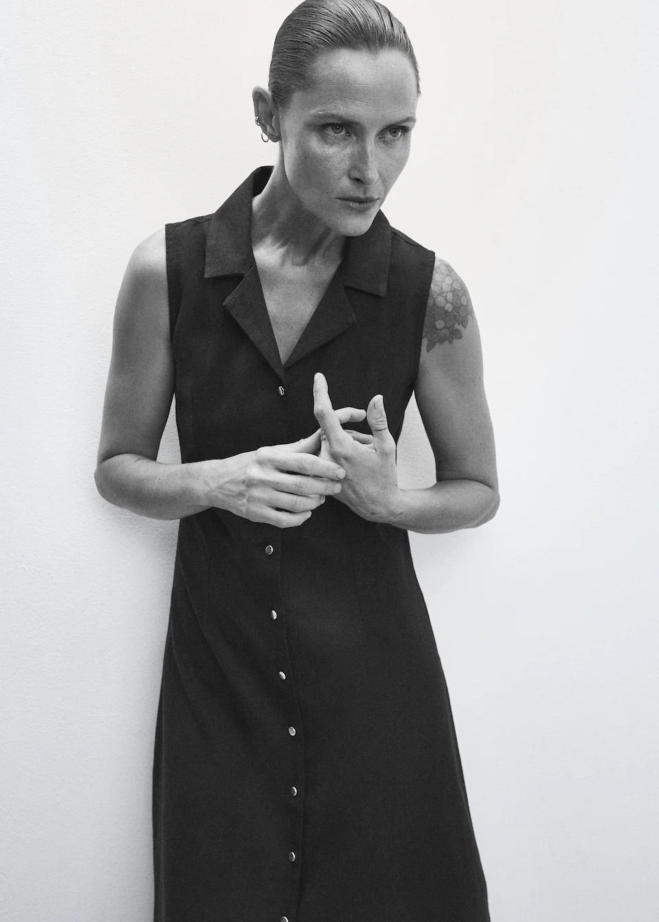 Cotton shirt dress