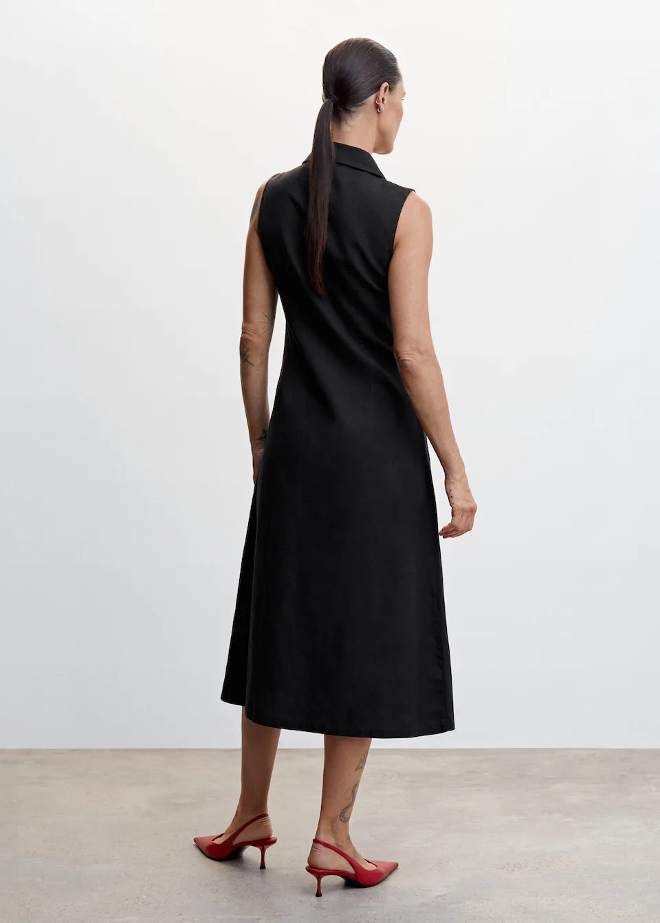 Cotton shirt dress